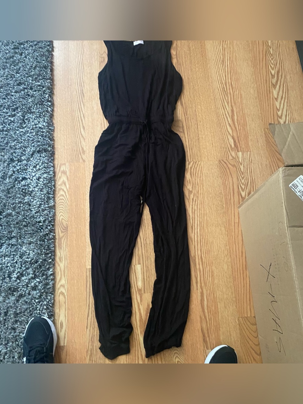 Pink Lily Black Sleeveless Jumpsuit
